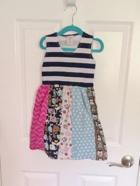 Pretty Me Whimsical Patterned Sleeveless Dress - 5/6